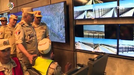 رئيس أركان حرب القوات المسلحة يتفقد إجراءات التأمين على الإتجاه الإستراتيجى الشمالى الشرقى