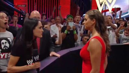 WWE Raw 07.21.2014 - Brie Bella finally serves some justice to Stephanie McMahon [Full Segment]