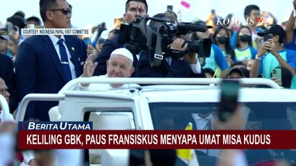 Download Video: Momen Paus Fransiskus Berkati dan Beri Rosario pada Anak-Anak Sebelum Misa Kudus di GBK