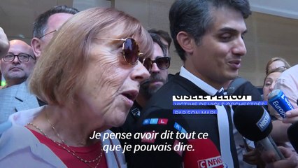 Viols de Mazan: la victime "pense avoir dit tout" ce qu'elle pouvait dire au tribunal