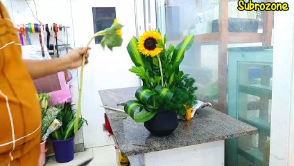 How to make flower bouquet easy | floral tutorial