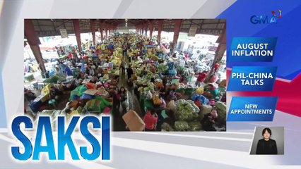 Inflation, bumagal sa 3.3% nitong Agosto | Saksi