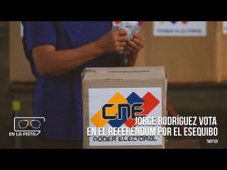 Jorge Rodríguez vota en el Referéndum por el Esequibo