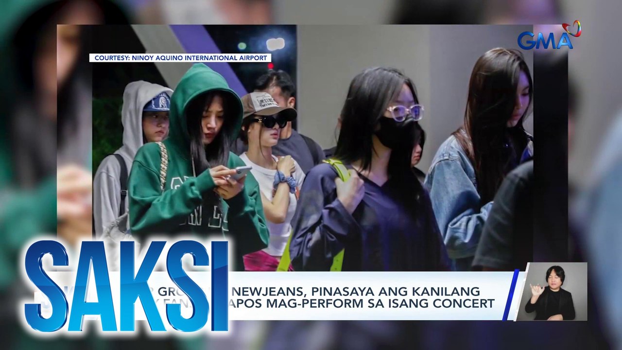 KPop group na NewJeans, pinasaya ang kanilang Pinoy fans matapos mag-perform sa isang concert | Saksi