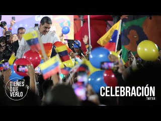 Así recibieron a Maduro en la plaza Bolívar de Caracas, tras abrumadora victoria del “SÍ”