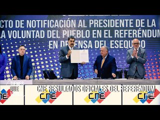 ÚLTIMA HORA: Maduro recibió del CNE resultados oficiales del Referéndum