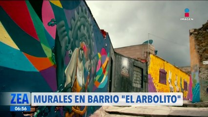 La vida del barrio “El Arbolito” en Pachuca es contada a través de murales