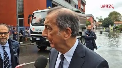 Video herunterladen: Maltempo, il sindaco di Milano Beppe Sala: «Per le vasche nel Lambro ci vorranno cinque anni»