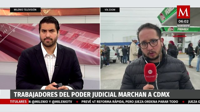 Trabajadores del Poder Judicial de Toluca y Valle de México se preparan para marchar hacia la CDMX