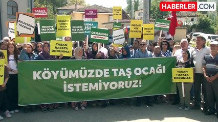 Nilüfer ilçesine yapılmak istenilen taş ocağına vatandaştan tepki