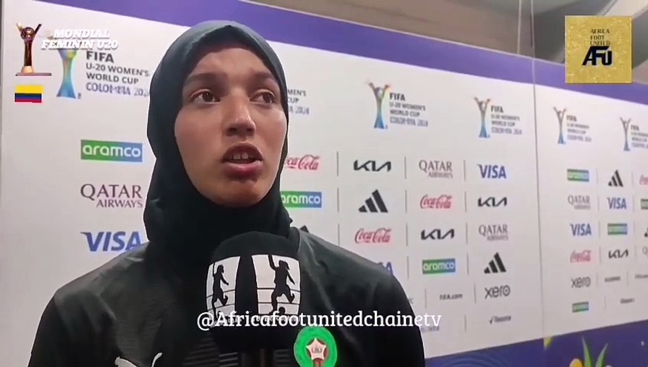 Coupe Du Monde Féminine U20 en Colombie : Réaction de Fatima EL JEBRAOUI, Gardienne de but du Maroc et MVP du match contre les États Unis