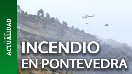 Incertidumbre y angustia entre los vecinos afectados por el incendio en Crecente (Pontevedra)