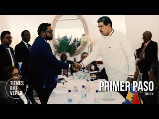 Estrechón de manos: Presidentes de Venezuela y Guyana terminaron diálogo de alto nivel en Kingstown