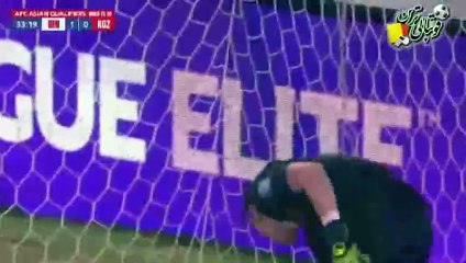 گل اول بازی ایران و قرقیزستان