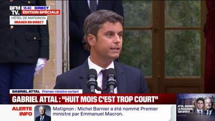 Gabriel Attal demande à Michel Barnier de "continuer à faire de l'école de la République une priorité absolue"