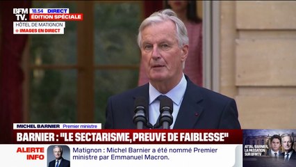 "J'ai dit un jour à Gabriel Attal: 'Formidable d'être benjamin mais c'est un titre qu'on perd très vite'", s'amuse Michel Barnier