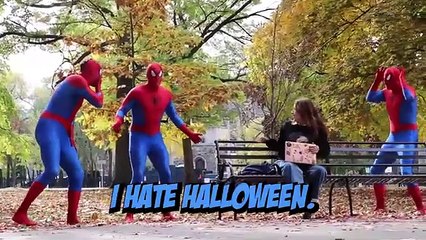 Triplet Spider-Man Prank - Strangers Horrified