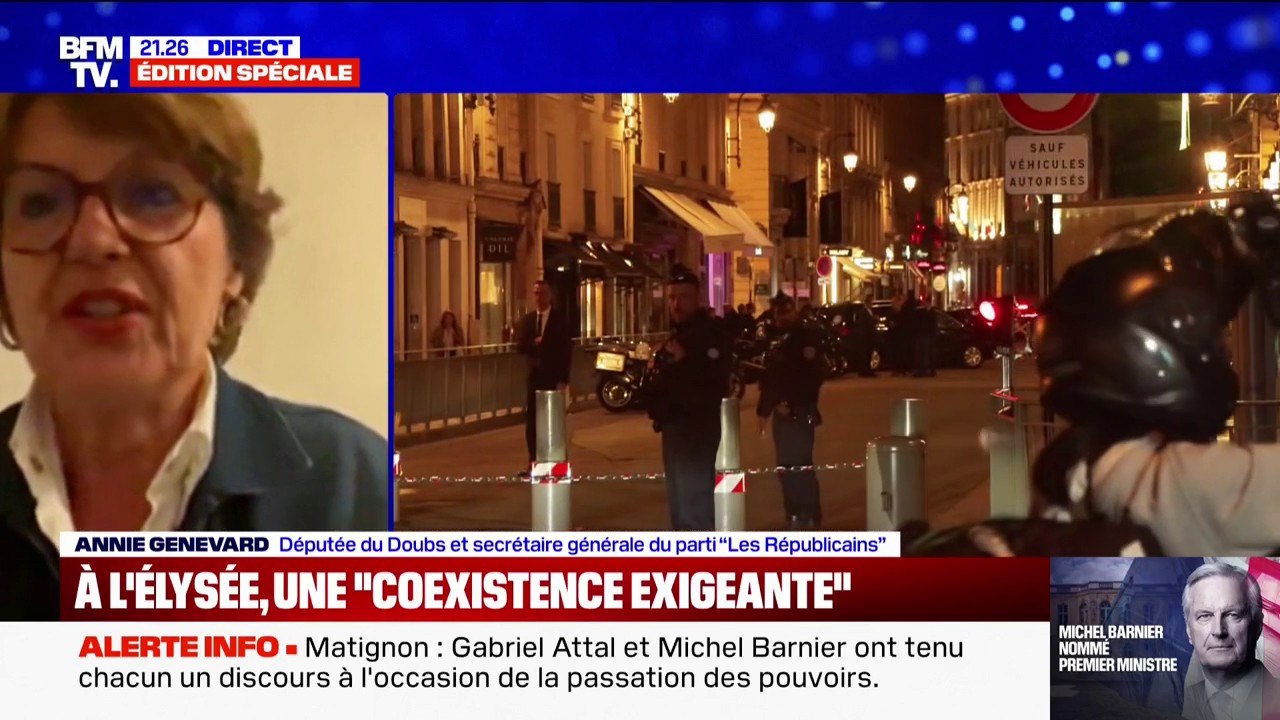 Annie Genevard (LR): "Michel Barnier ne se laissera pas enfermer dans une relation dans laquelle il ne pourrait pas conduire la politique qu'il voudra conduire"