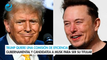 Trump quiere una comisión de eficiencia gubernamental y candidatea a Musk para ser su titular