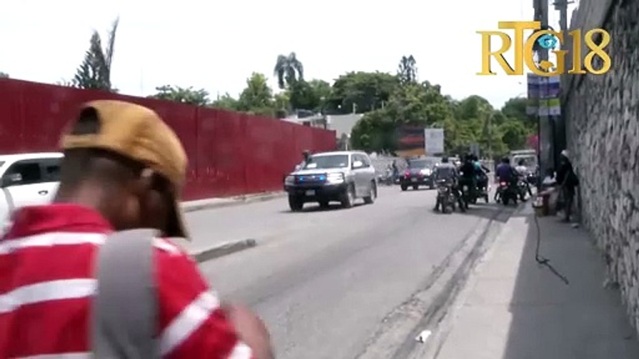 Kòtèj Sekretè Deta Ameriken an Antony Blinken, Musseau pandan vizit li an Ayiti, 5 Septembre 2024.