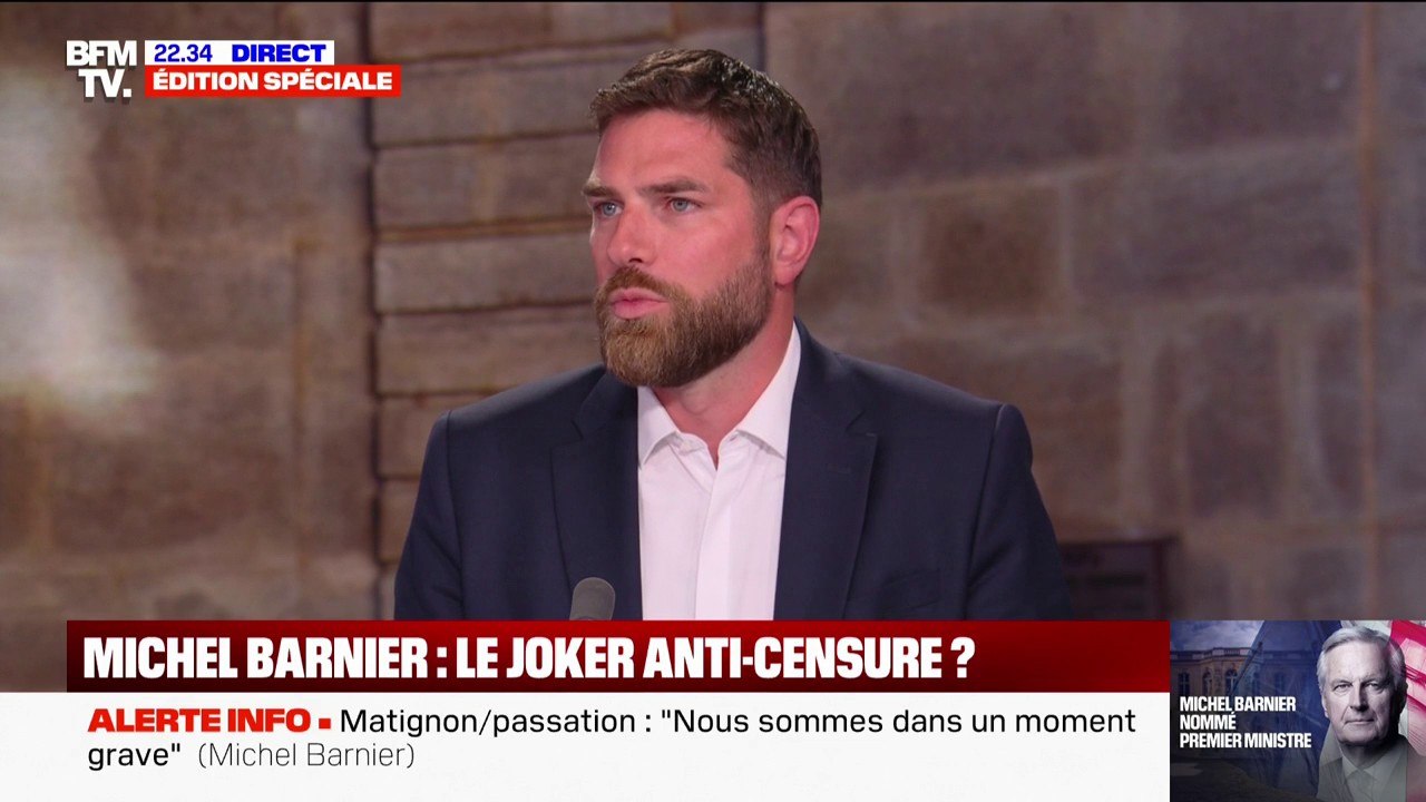 Vincent Jeanbrun (LR): "Michel Barnier ne sera pas un Premier ministre d'opposition (...) c'est un Premier ministre qui a vocation à être constructif"