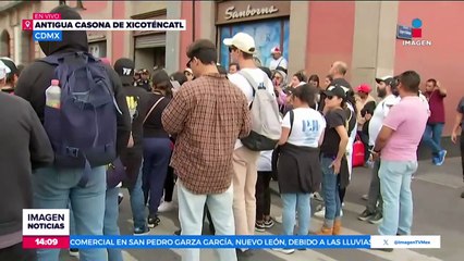 Reforma judicial: Manifestantes bloquean la Antigua Sede del Senado