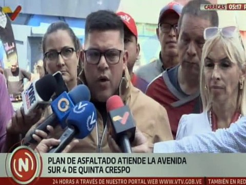 Caracas | Plan de asfaltado atiende afectaciones viales en Quinta Crespo