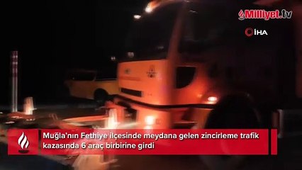 Fethiye’de zincirleme trafik kazası: 1 ölü, 11 yaralı