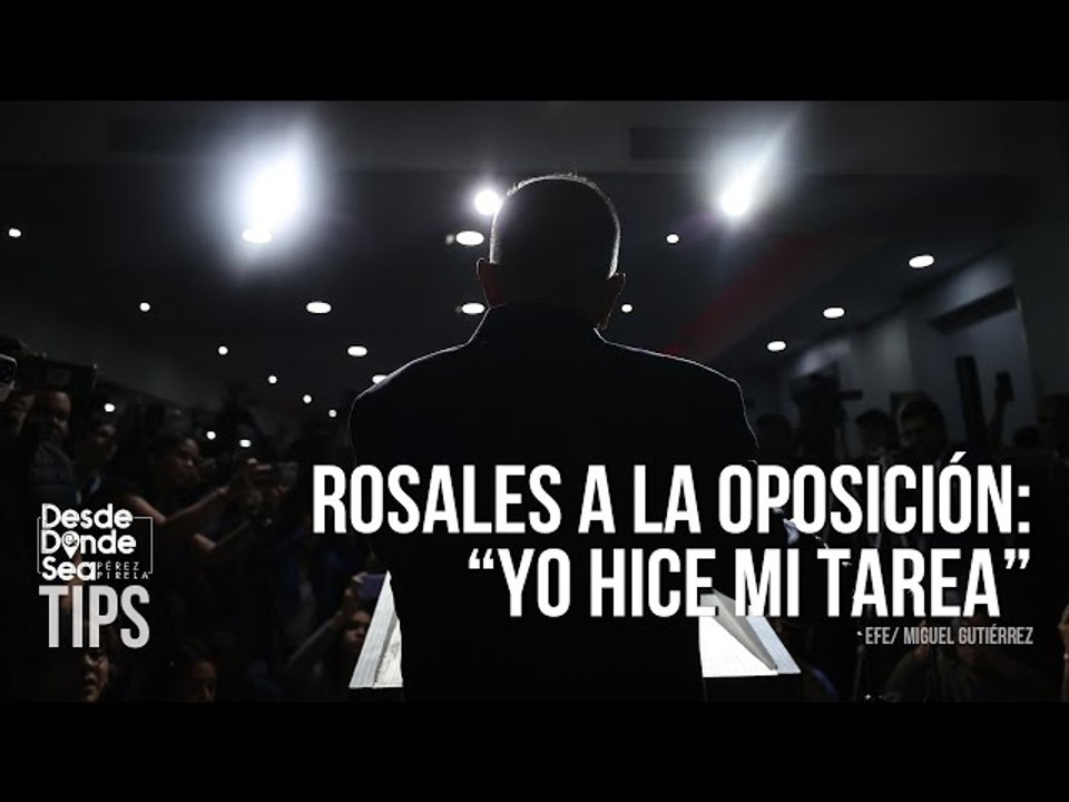 ¿Por qué Manuel Rosales está en "huelga de brazos caídos"?: Oposición sin pies ni cabeza