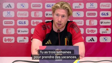Belgique - De Bruyne attaque la FIFA et l'UEFA sur les cadences infernales : "Ils s'en foutent, c'est l'argent qui parle"