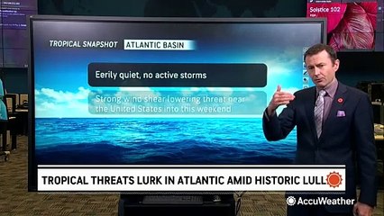 No named storms on the map right now, but multiple tropical systems causing problems
