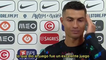 Declaraciones de Cristiano Ronaldo por su gol 900
