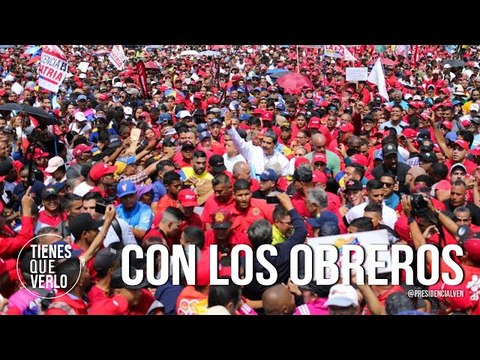 ÚLTIMA HORA: Maduro acompaña a los trabajadores en marcha de este 1° de mayo