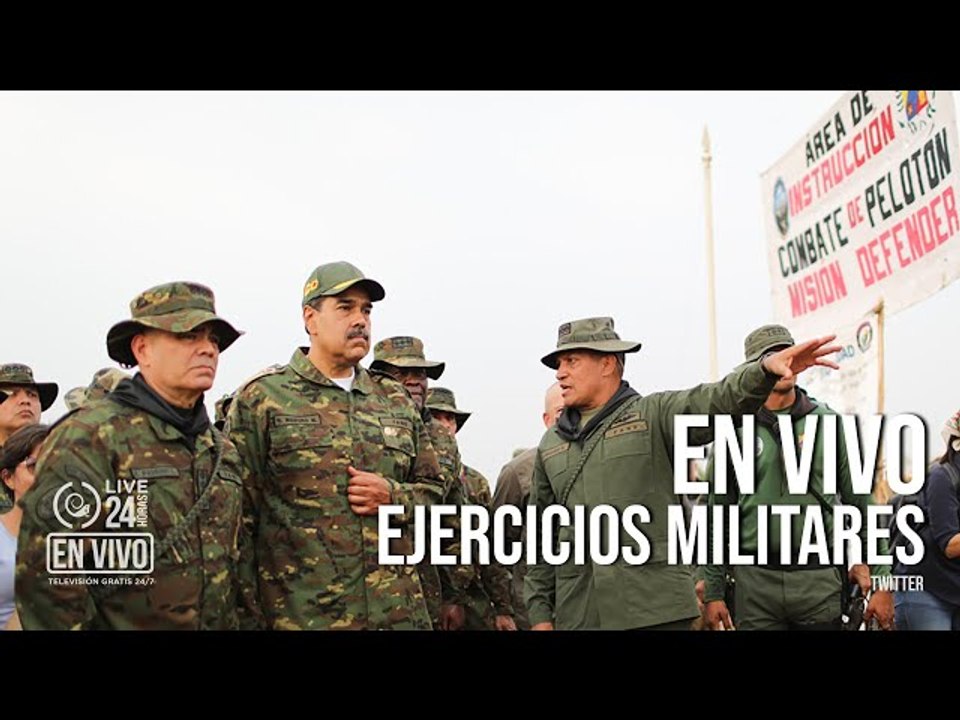 Maduro encabeza ejercicios militares "El Esequibo es Nuestro"