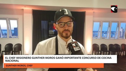 El chef misionero Gunther Moros ganó importante concurso de cocina nacional