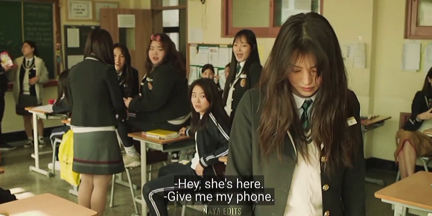 Han So Hee drop out of school scene - My Name (Netflix)