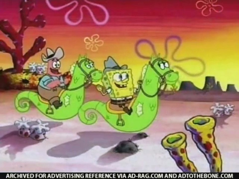 Burger King Kids Meal: SpongeBob SquarePants Pest of the West Toys Commercial! (2008)