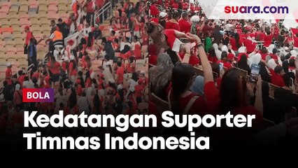 LIVE REPORT: Kedatangan Suporter Timnas Indonesia Jelang Lawan Arab Saudi