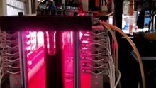800mm 220v 2000w SK15 ruby halogen heat lamps are working in the machines