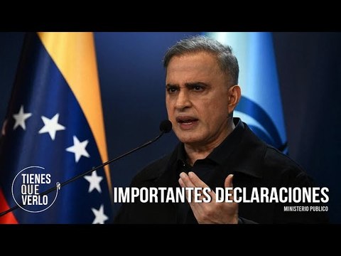 EN VIVO: Fiscal Tarek William Saab en rueda de prensa ofrece importantes declaraciones