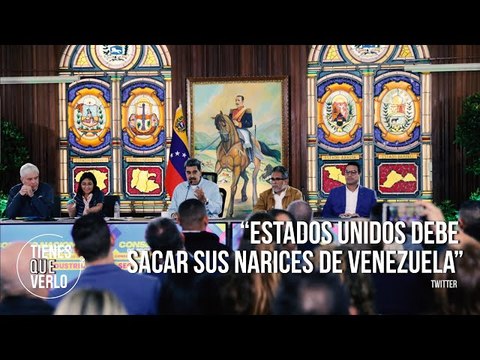 “Estados Unidos debe sacar sus narices de Venezuela”: Maduro responde a intromisión gringa