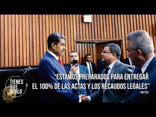 “Estamos preparados para entregar el 100% de las actas y los recaudos legales”: Maduro desde el TSJ