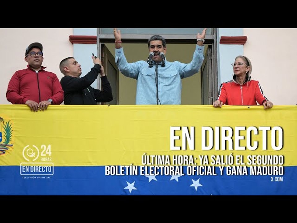EN DIRECTO I ÚLTIMA HORA: Ya salió el segundo boletín electoral OFICIAL y GANA Maduro