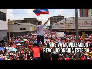 Скачать видео: Las calles y avenidas de Caracas son del pueblo: Masiva movilización revolucionaria este 3A