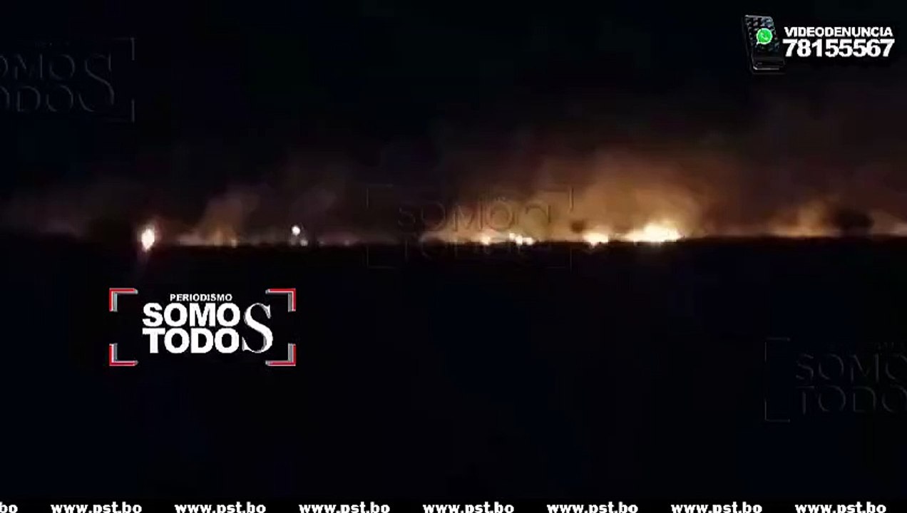 REPORTAN INCENDIO FORESTAL  EN LA CARRETERA A WARNES