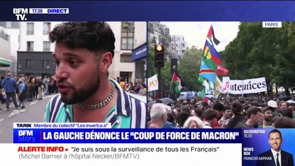 Manifestation contre la nomination de Michel Barnier: "La droite et l'extrême droite se sont toujours opposées" aux droits des personnes LGBTQI+, explique ce manifestant