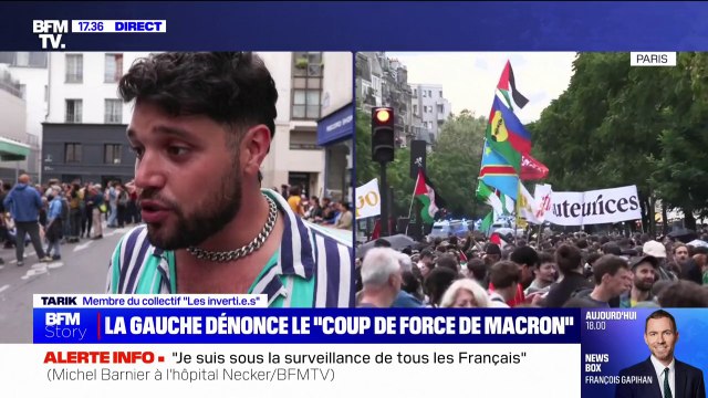 Manifestation contre la nomination de Michel Barnier: La droite et l'extrême droite se sont toujours opposées aux droits des personnes LGBTQI+, explique ce manifestant