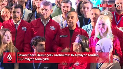 Bakan Kacır: Demir-çelik üretimimiz 16,4 milyon tondan, 33,7 milyon tona çıktı