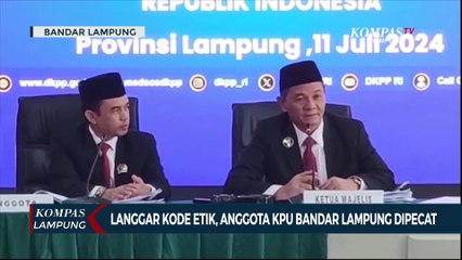Anggota KPU Bandar Lampung Dipecat Akibat Langgar Kode Etik