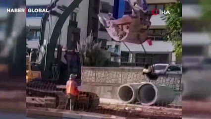 Adıyaman'da işçiler çocuklar gibi böyle eğlendi